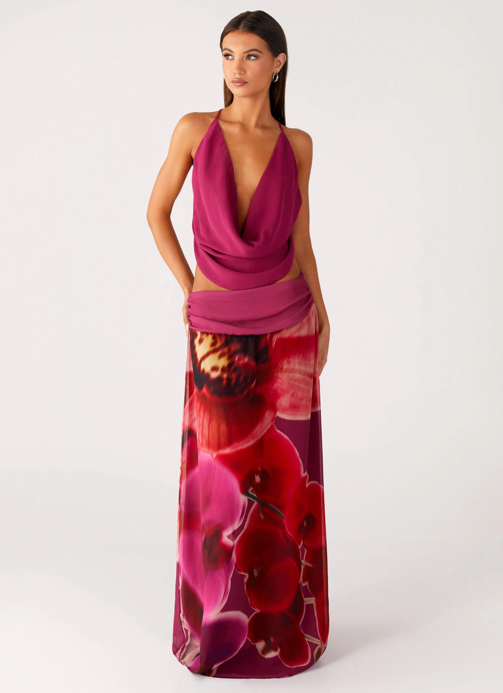 Blushing Bloom Maxi Skirt - Violette Bloom