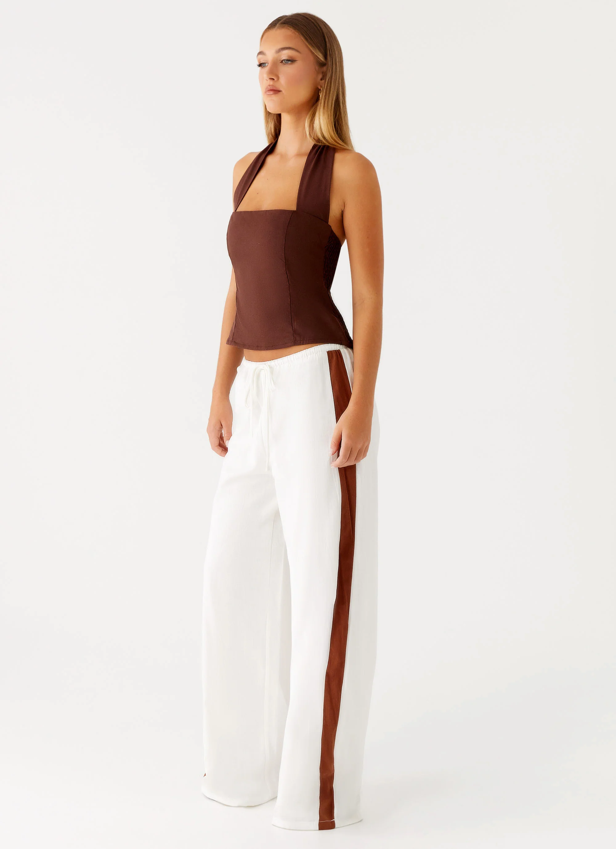 Dalida Linen Pants - Ivory