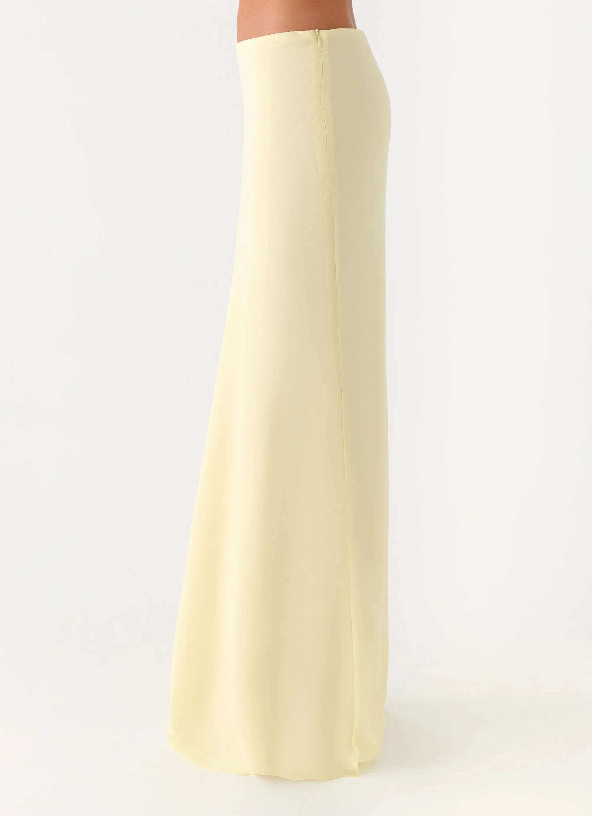 Star Girl Chiffon Maxi Skirt - Yellow