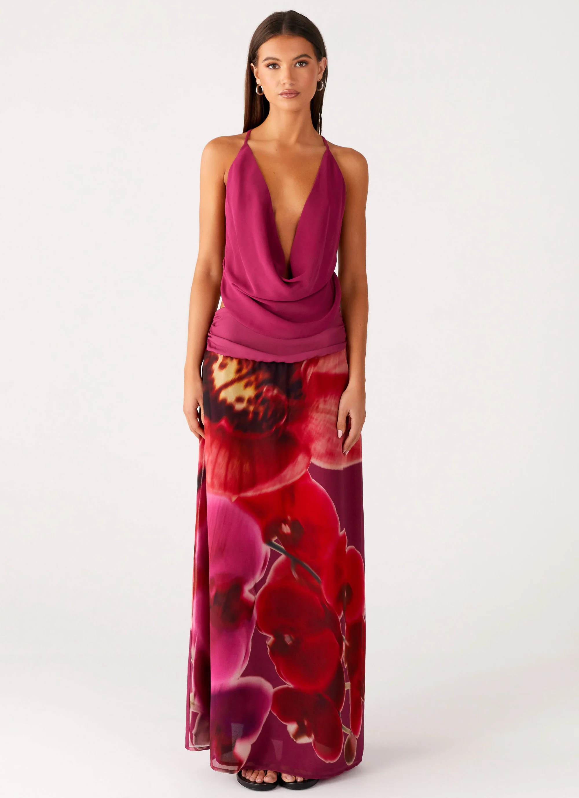 Blushing Bloom Maxi Skirt - Violette Bloom