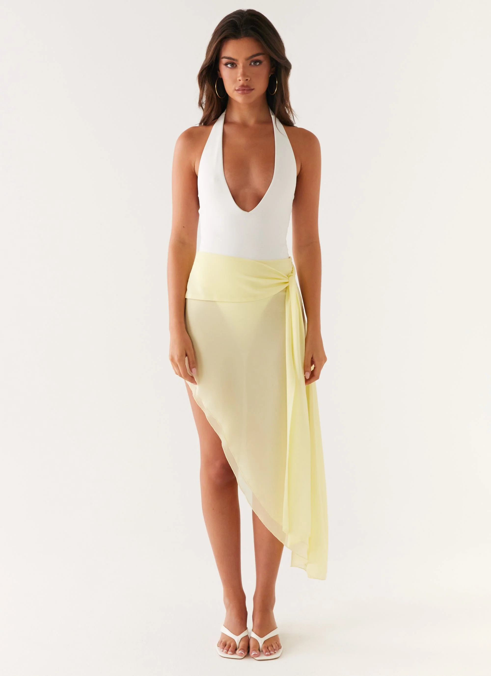 Tilly Swim Skirt - Pastel Yellow