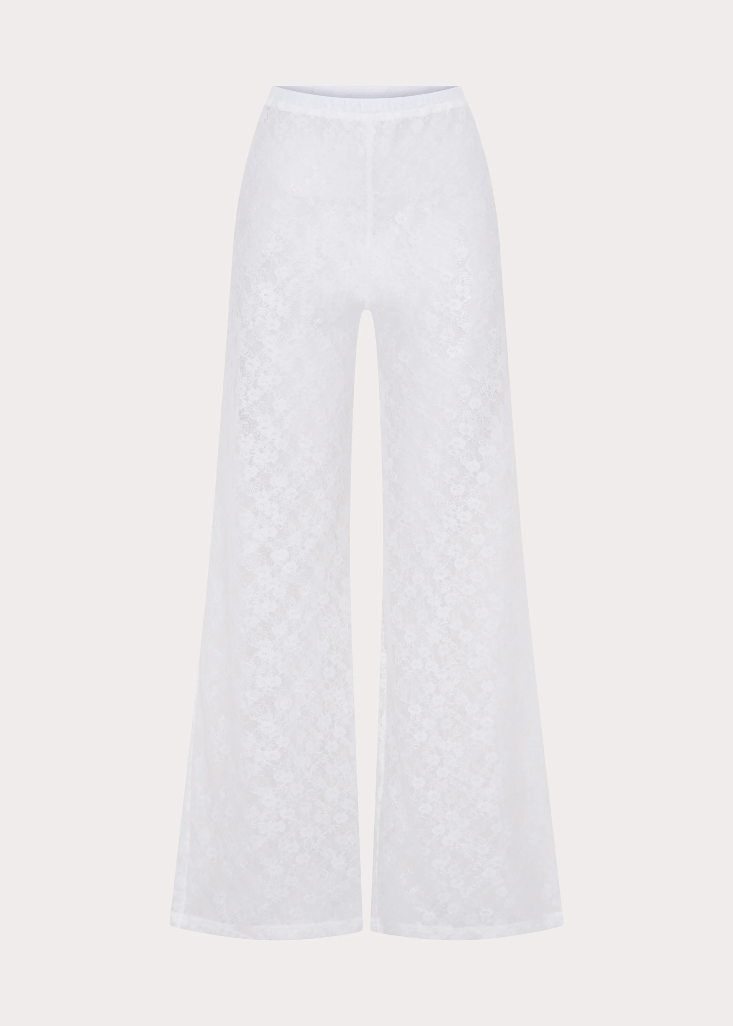 Matcha Lace Pants - White
