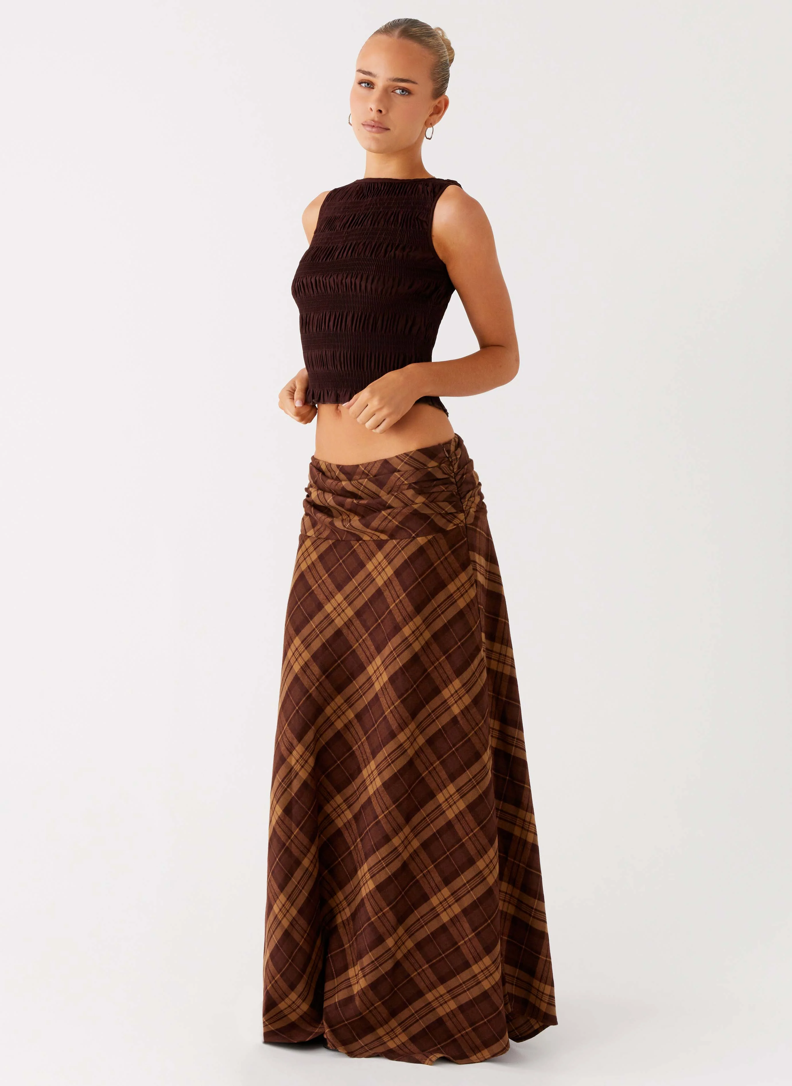Karolina Maxi Skirt - Plaid
