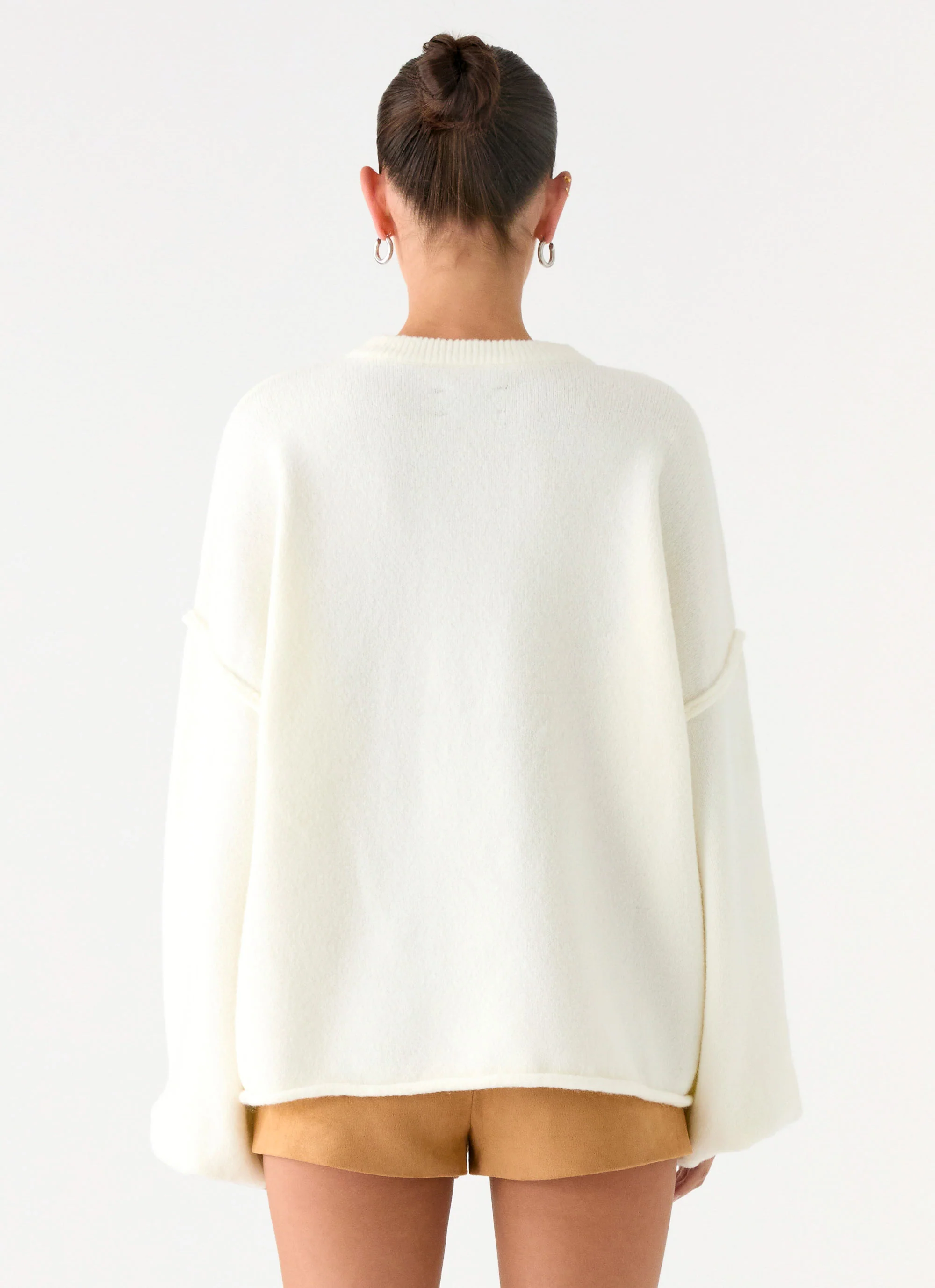 Jack Oversized Knit Sweater - Cream