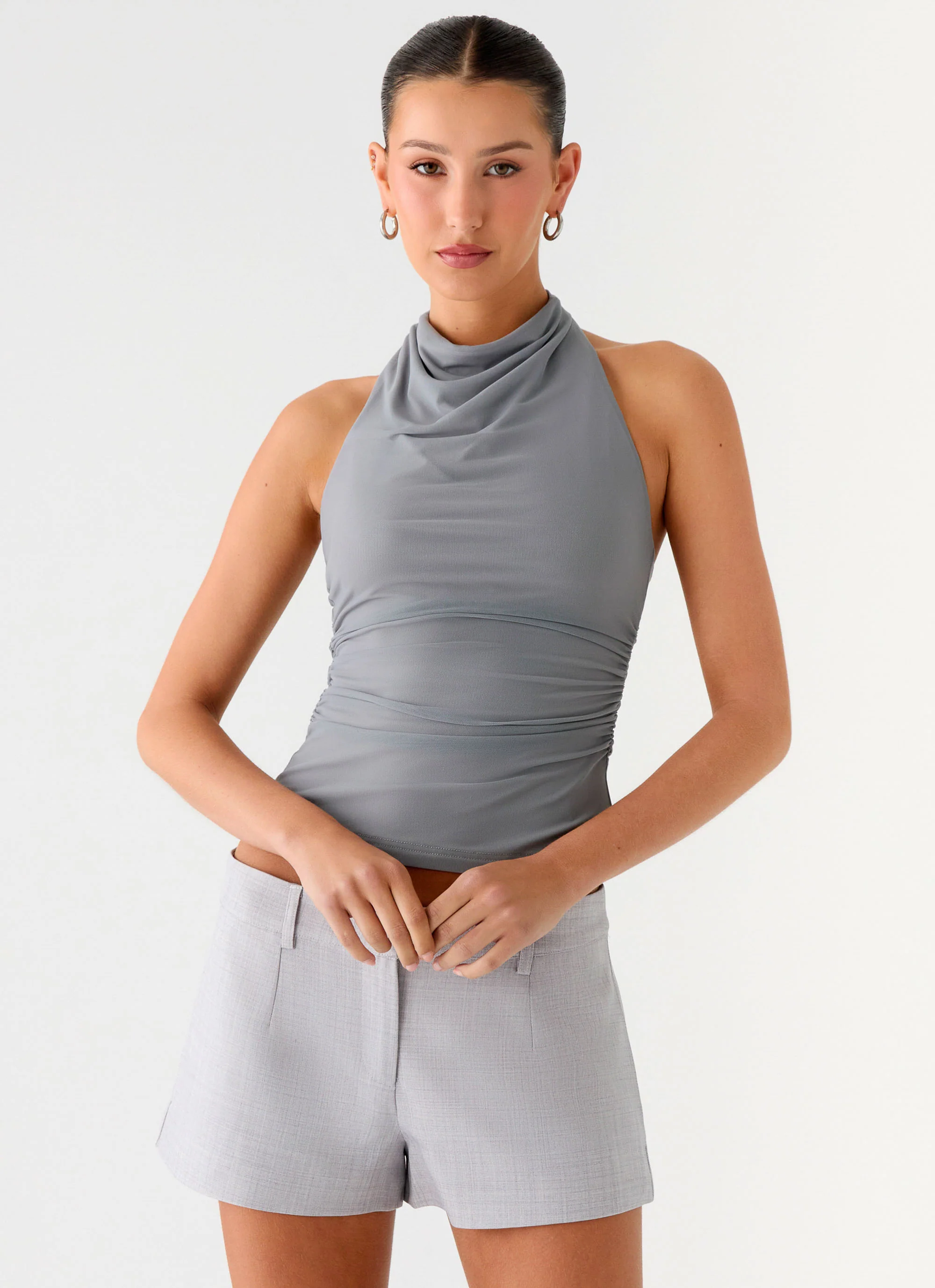 Rosana Halter Top - Grey