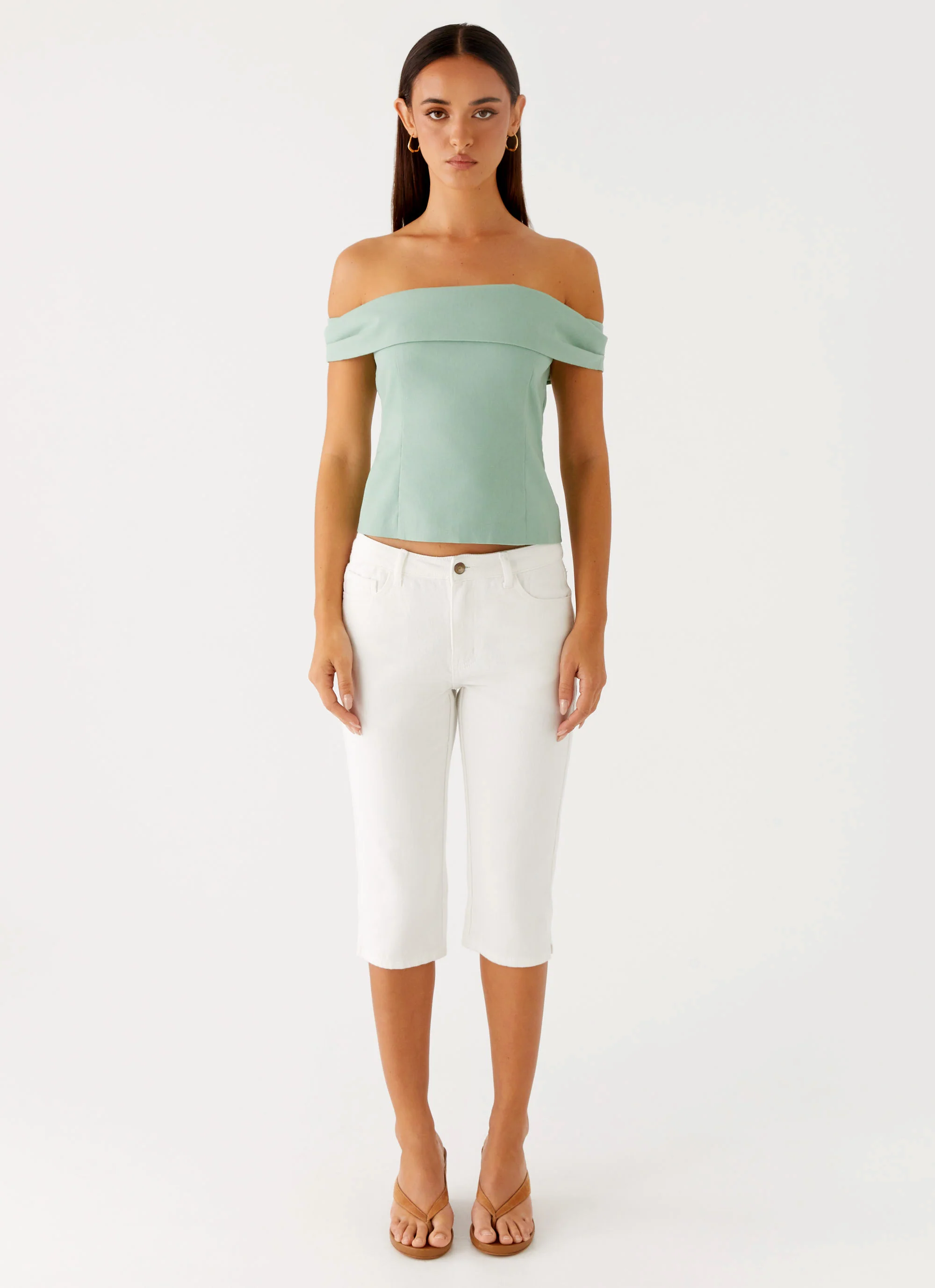 Jairo Linen Top - Sage