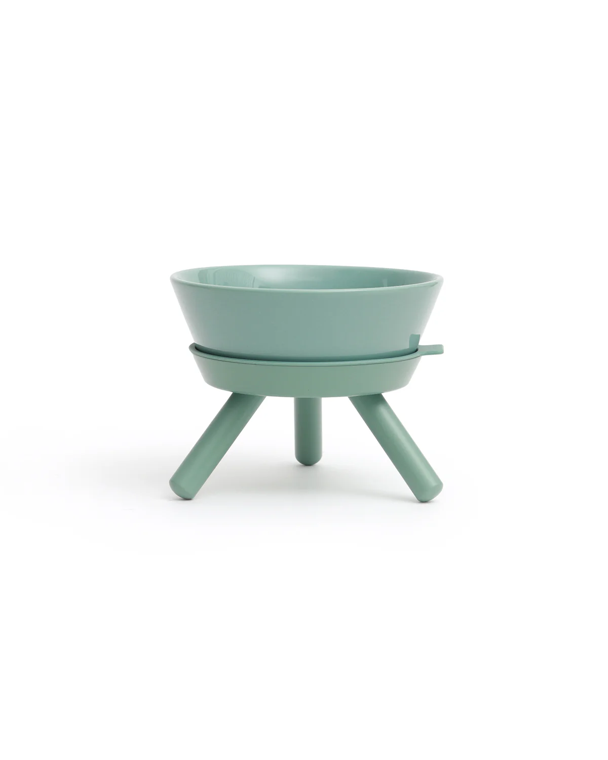 Oreo Elevated Pet Feeder Table . Jade Green . Short