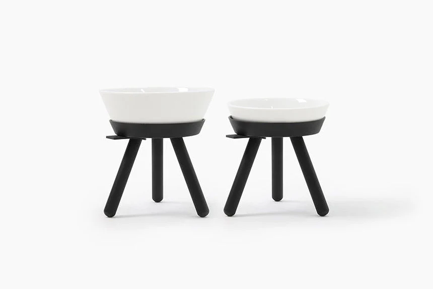 SAMPLE Oreo Table . Black & White . Tall