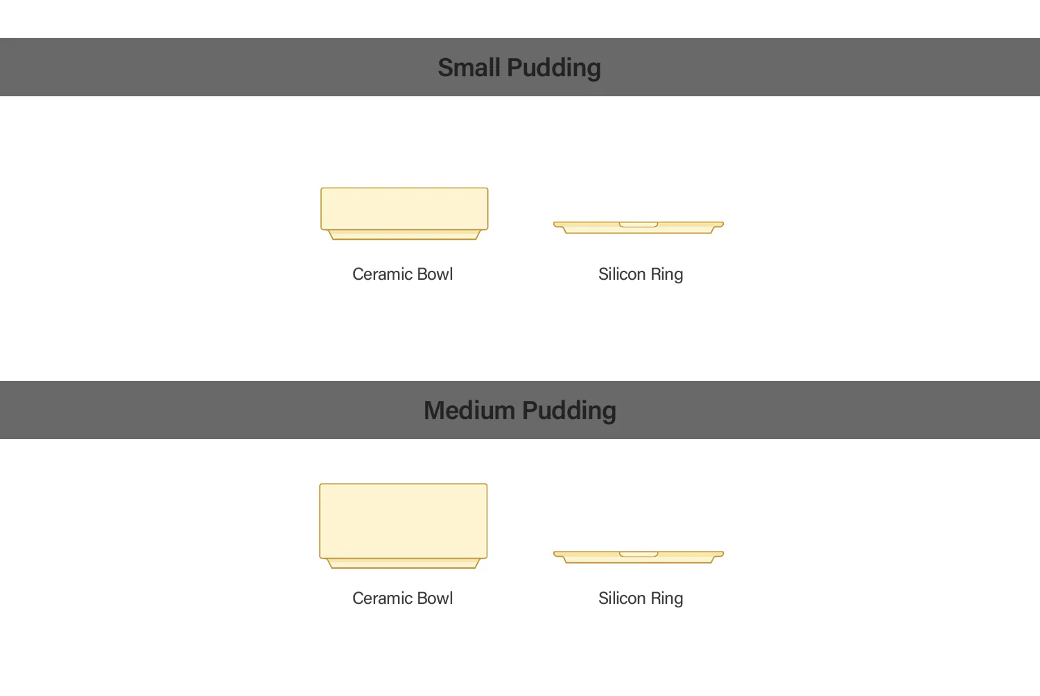 Pudding Pet Bowl . Lemon Yellow