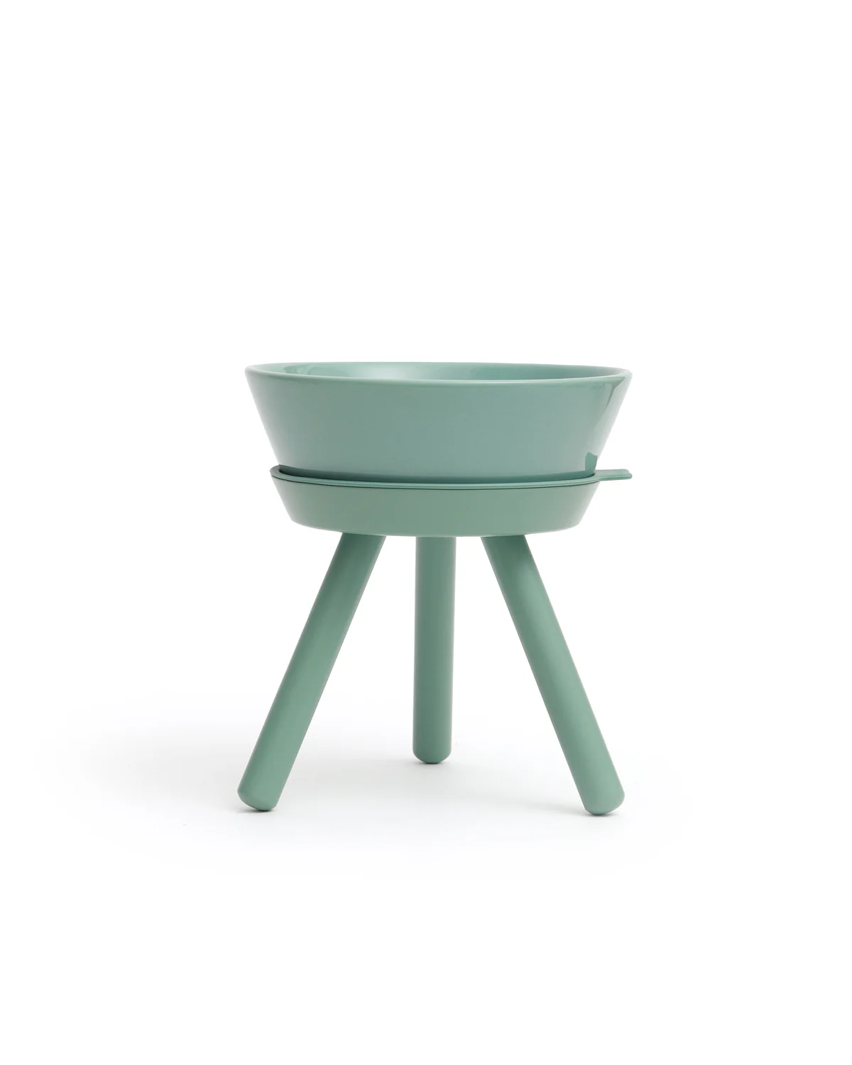 Oreo  Elevated Pet Feeder Table . Jade Green . Tall