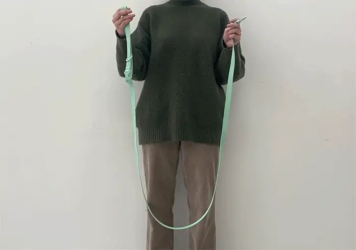 Macaron Hands Free Leash . Lemon