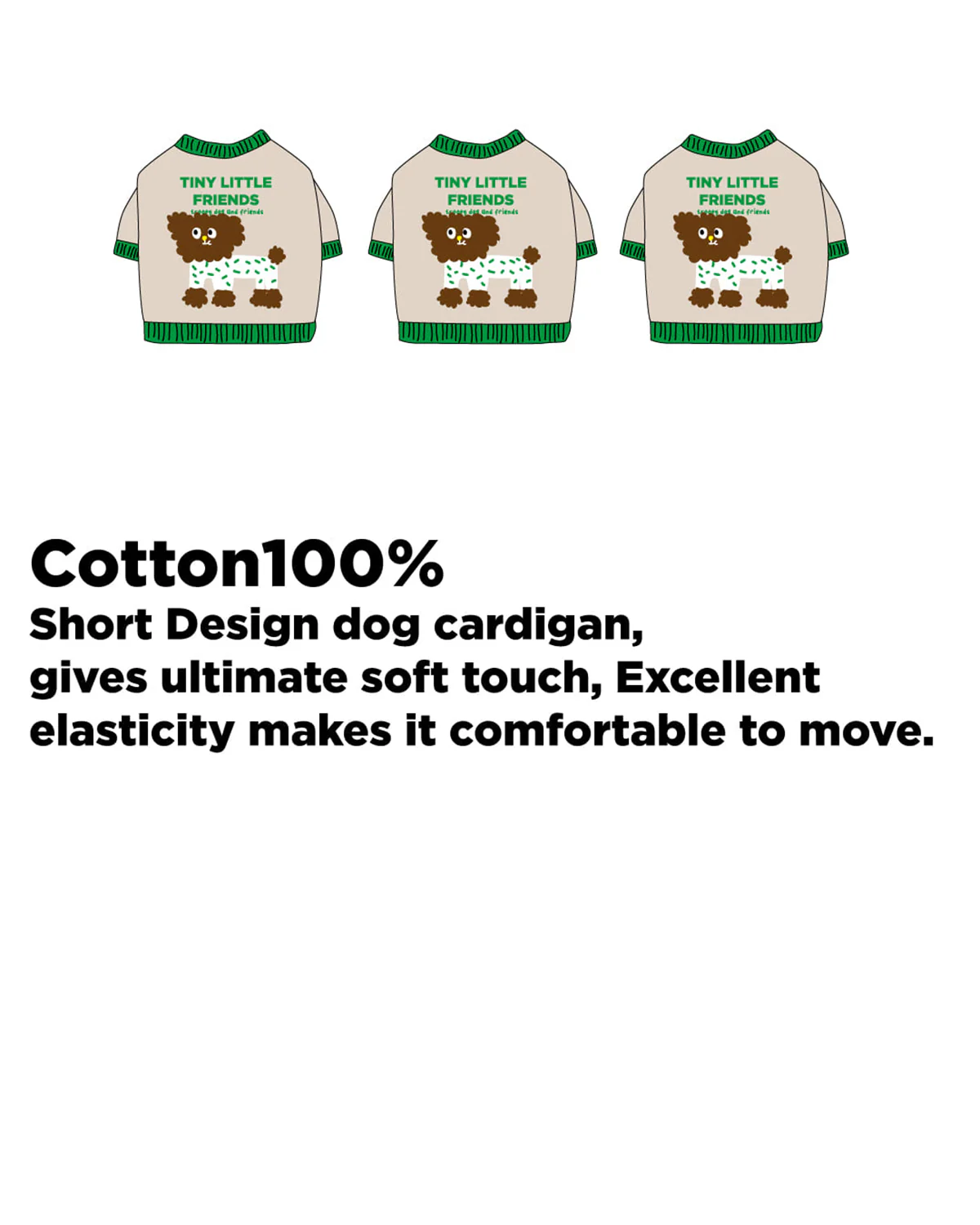 Tiny Little Friends Cotton Cardigan