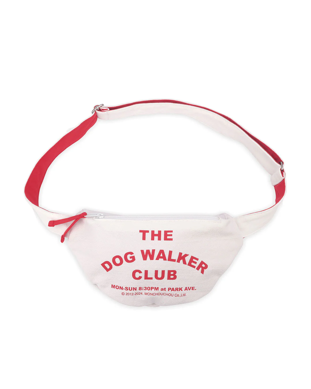 Dog Walker Club Crossbody Bag . White