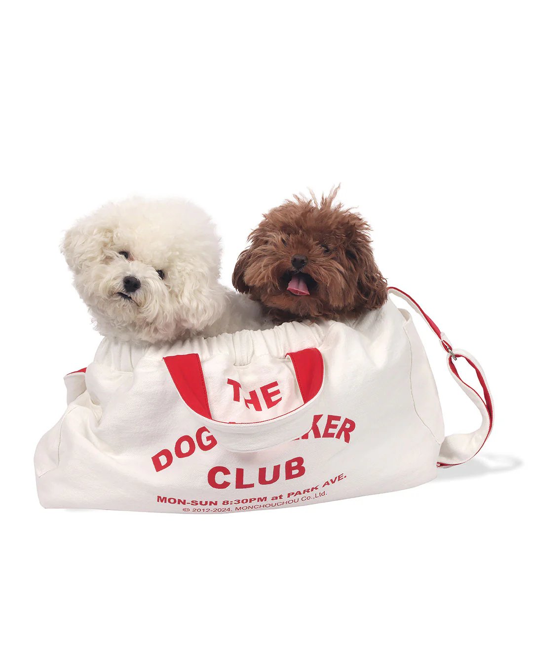 SAMPLE Dog Walker Club Dog Carrier . White