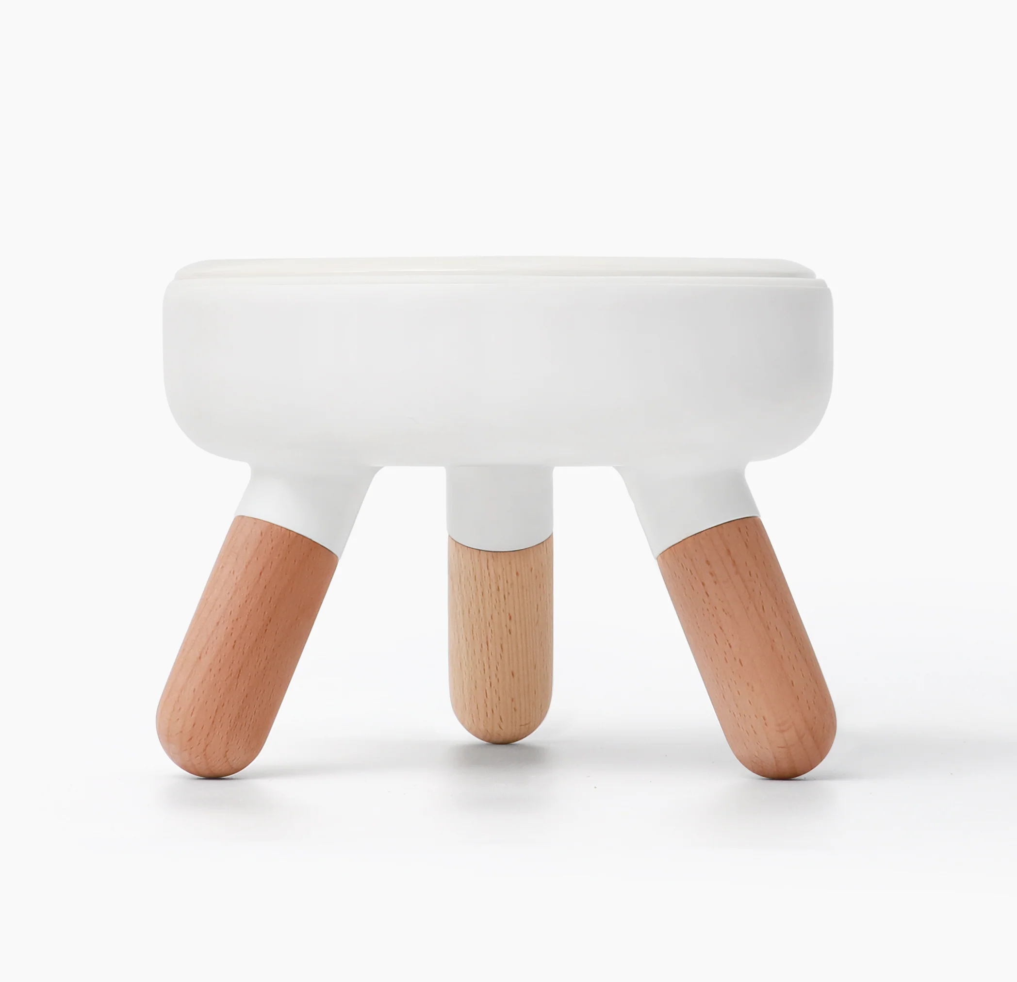 Oreo Elevated Pet Wood Table . Beech . Short