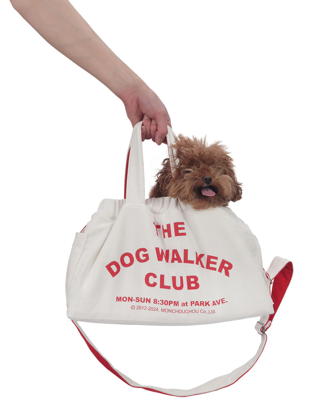 SAMPLE Dog Walker Club Dog Carrier . White