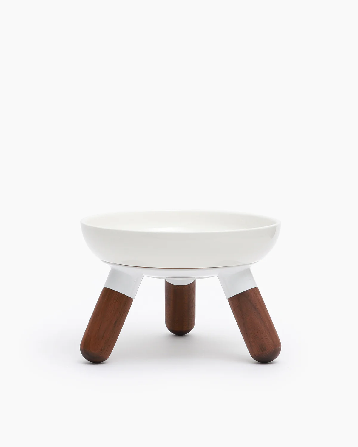 Oreo Ceramic Elevated Pet Wood Table . Short