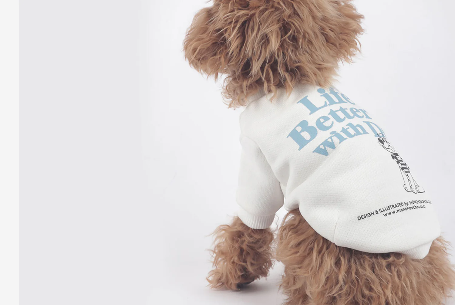With dog Sweatshirts . For Dogs . White