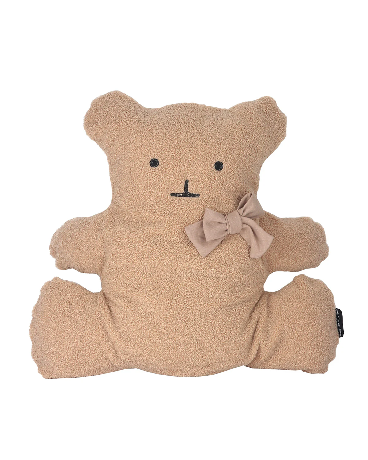 BEAR CUSHION . BROWN