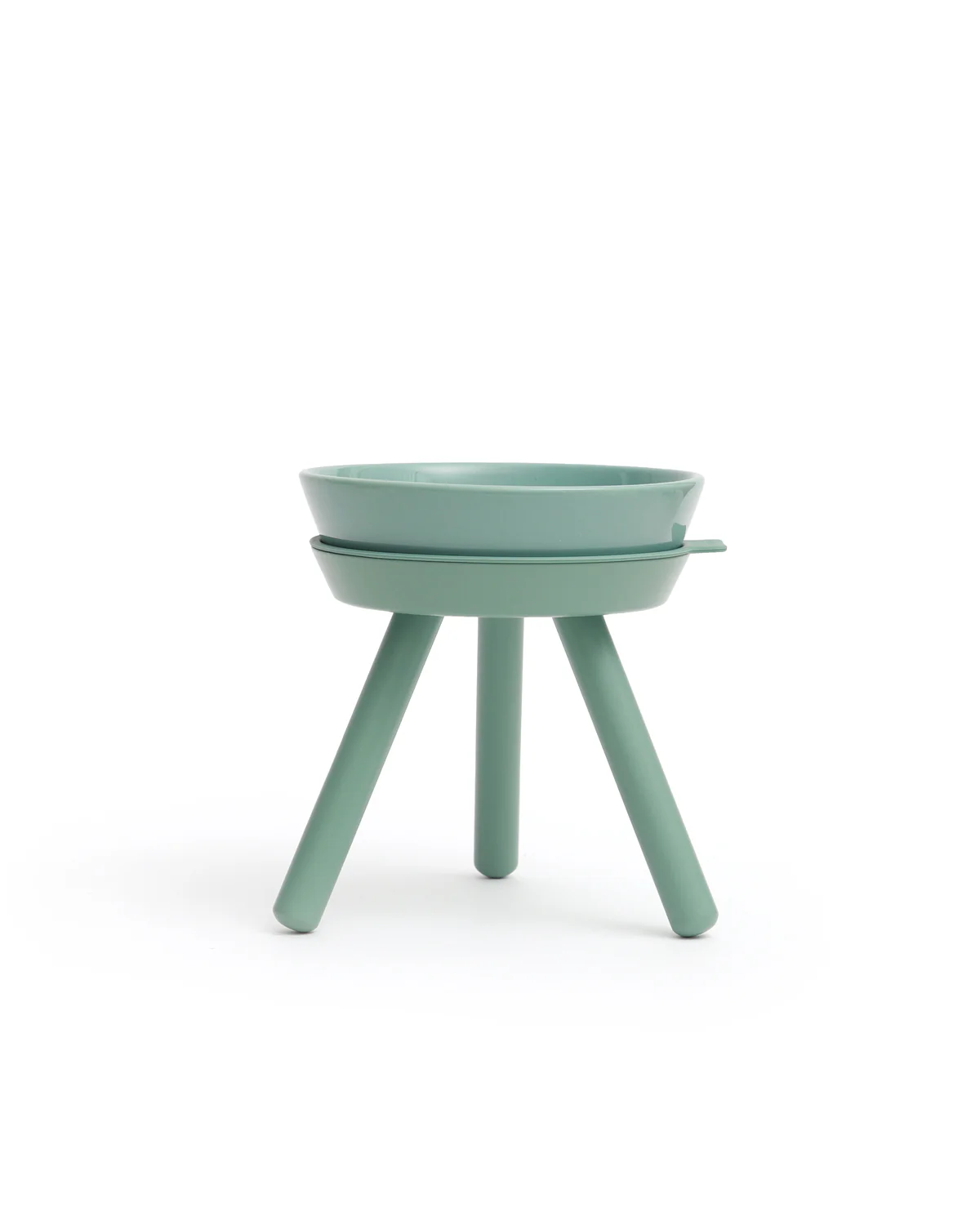 Oreo  Elevated Pet Feeder Table . Jade Green . Tall