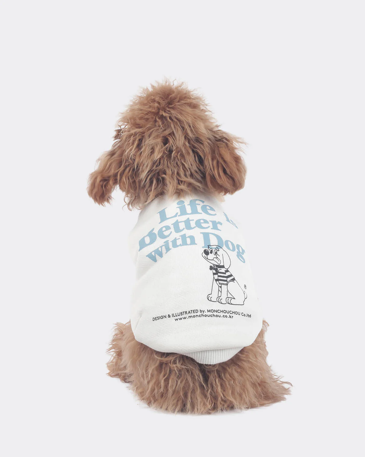 With dog Sweatshirts . For Dogs . White