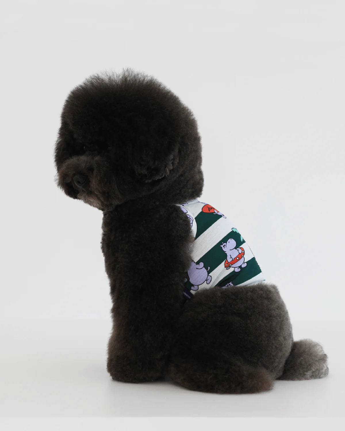 ALOHA HIPPO CROP TEE . EMERALD GREEN