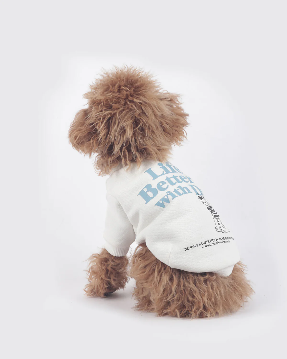 With dog Sweatshirts . For Dogs . White