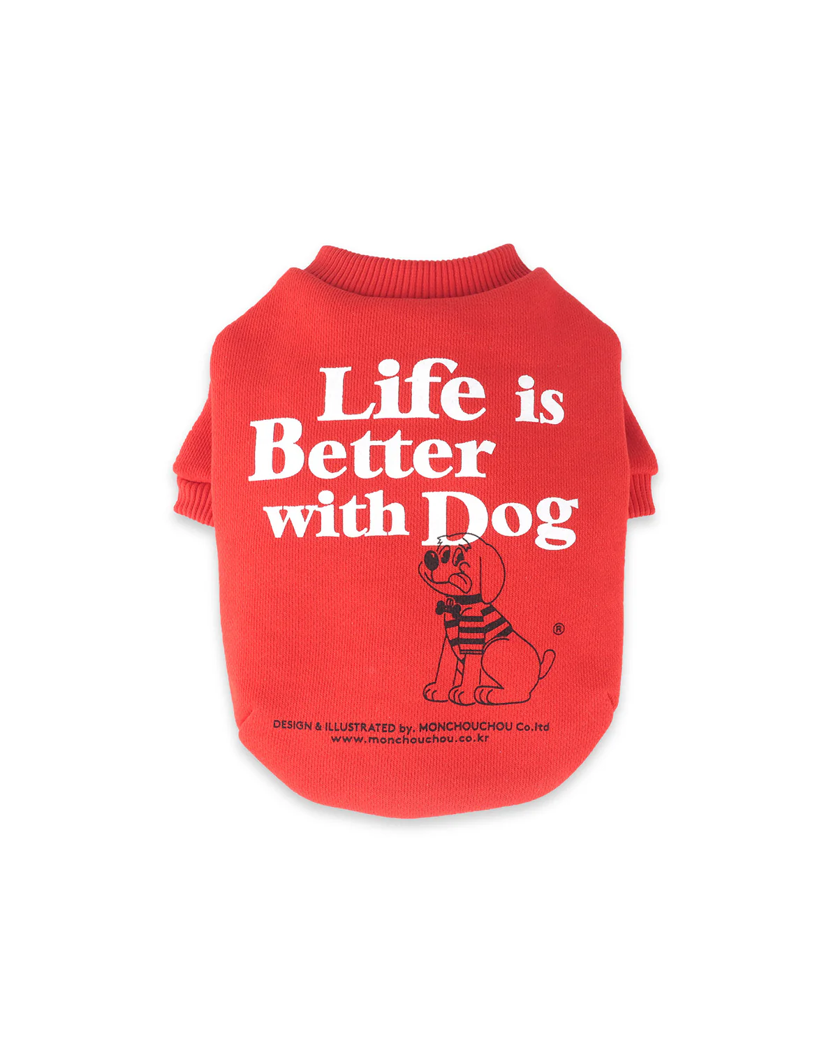 With dog Sweatshirts . For Dogs . Red