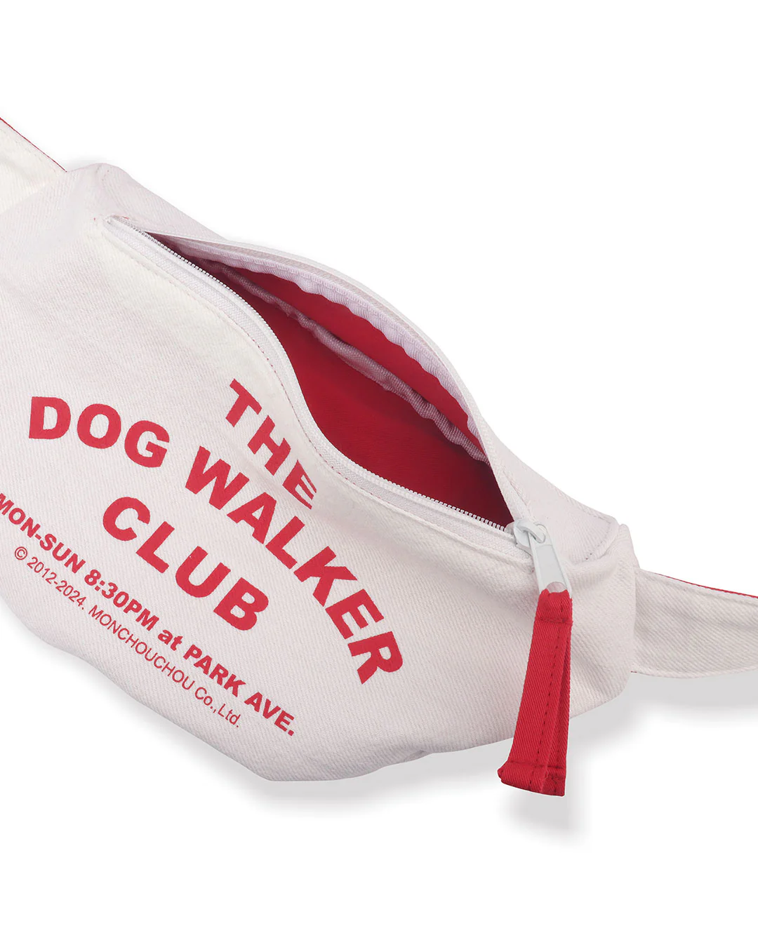 Dog Walker Club Crossbody Bag . White