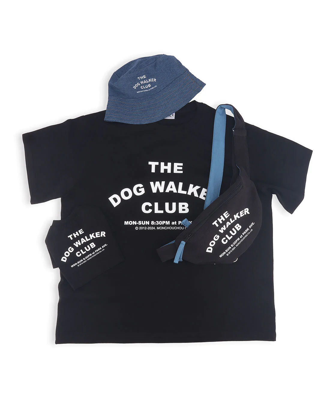 Dog Walker Club Crossbody Bag . Black