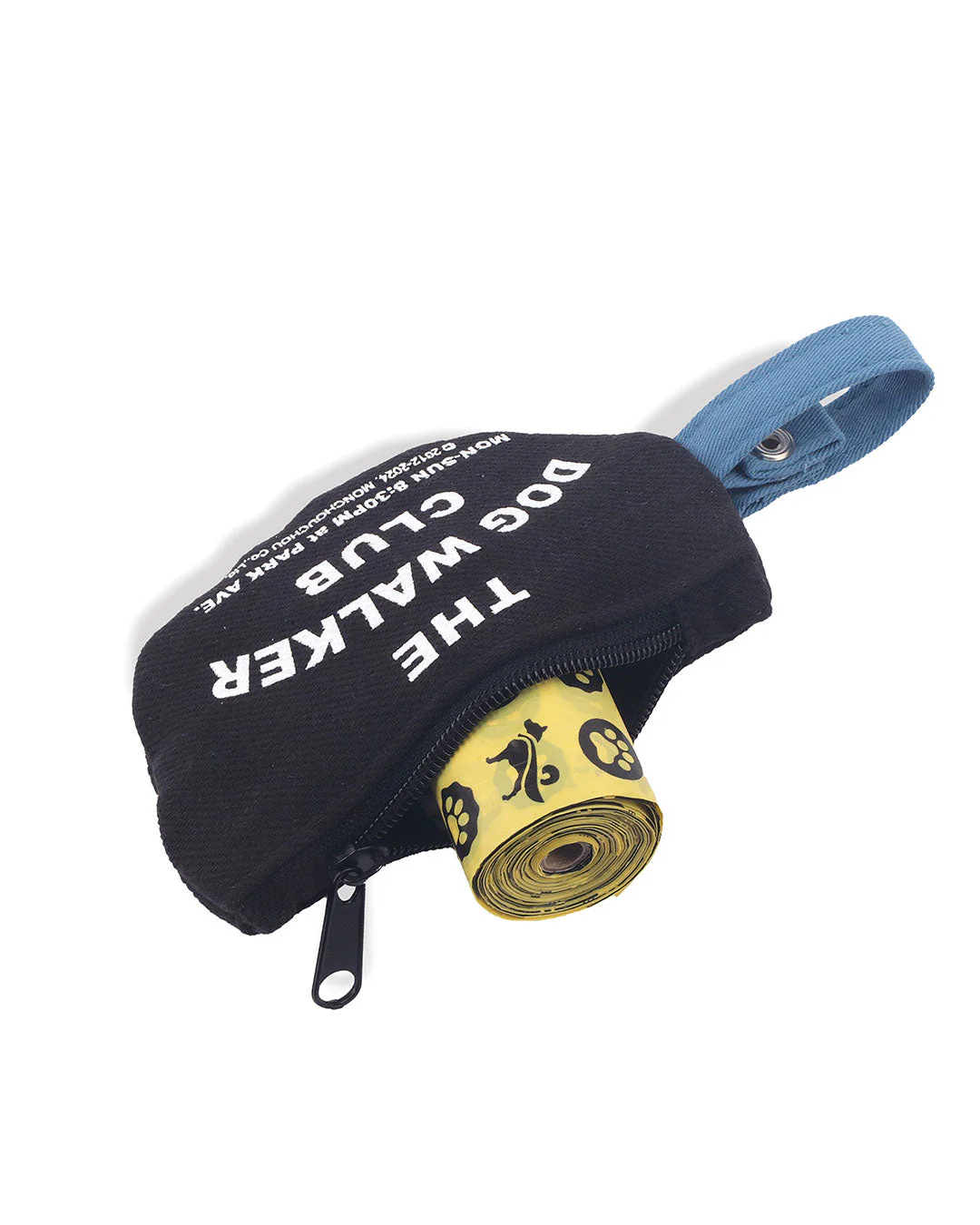 Dog Walker Club Poop Bag . Black