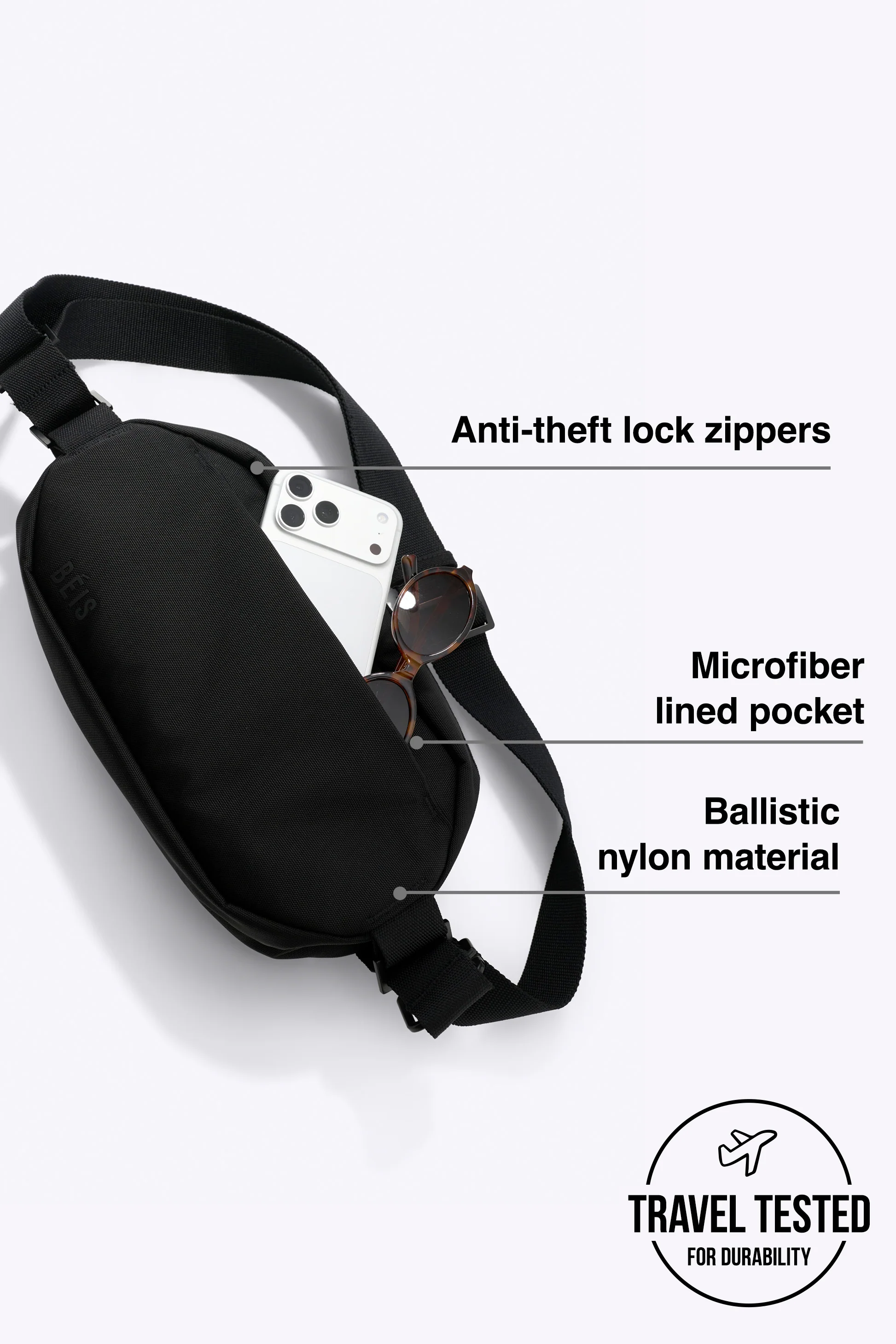 The Pro Travel Sling in Black