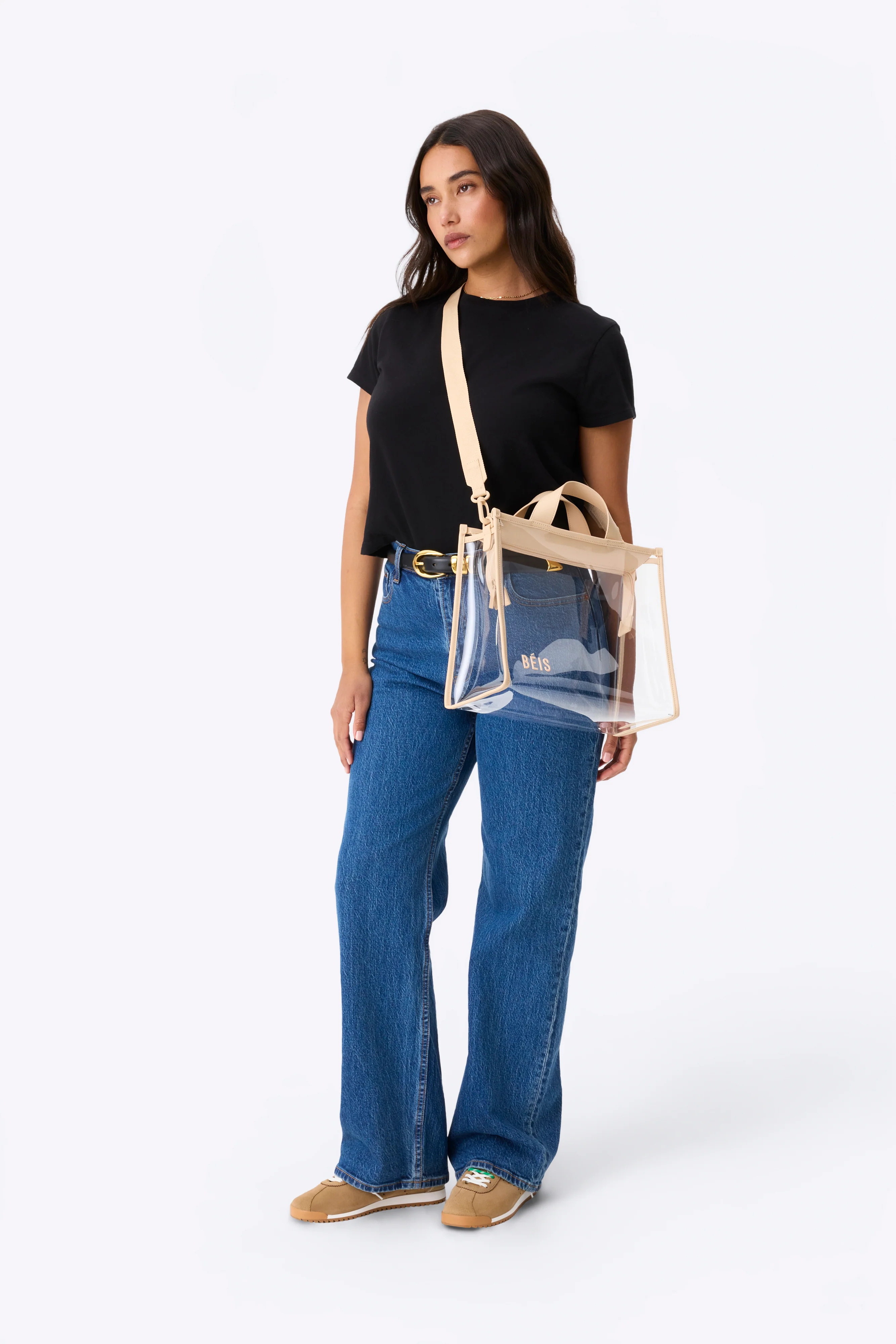 The Stadium Tote in Beige