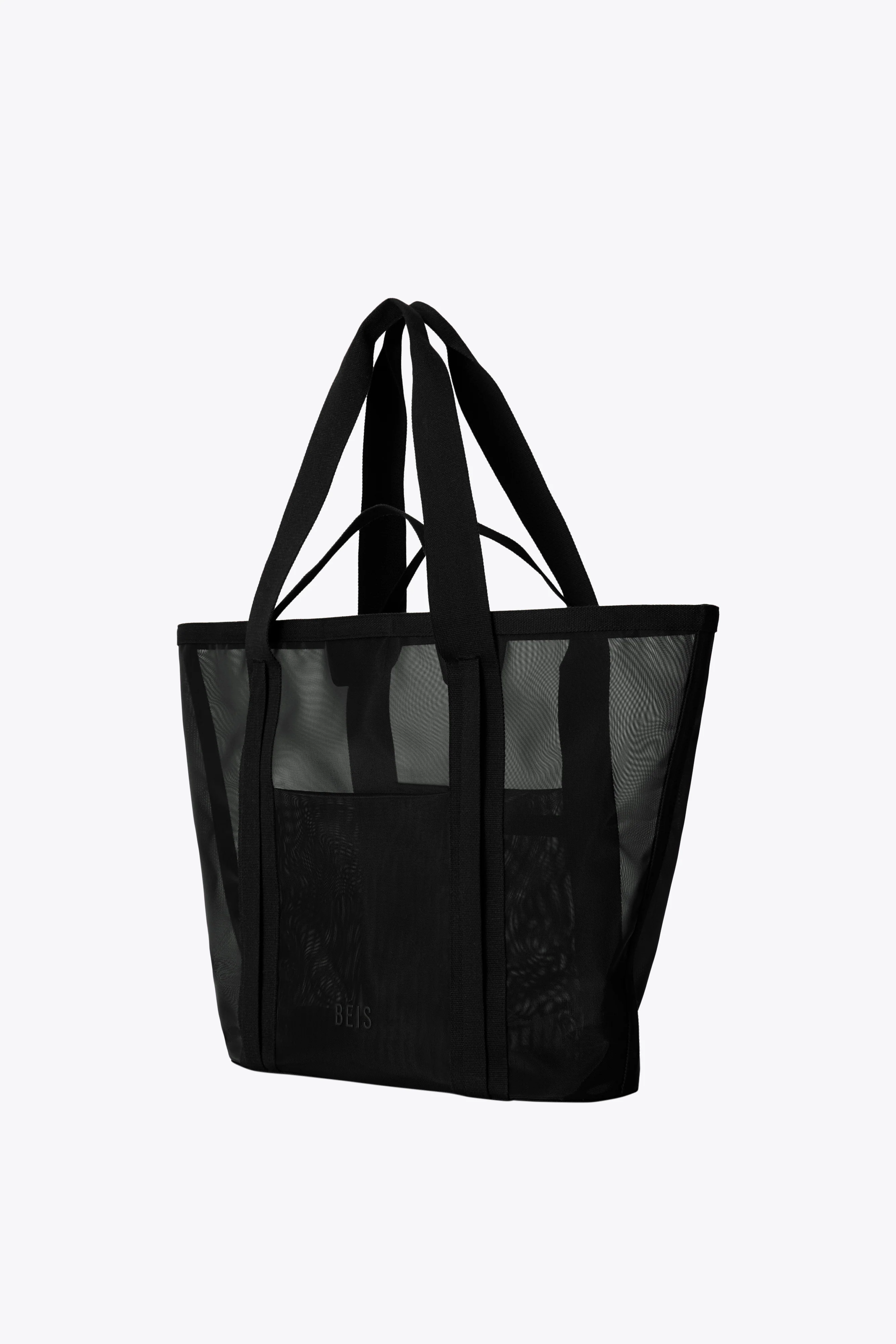 The Mesh Beach Tote in Black