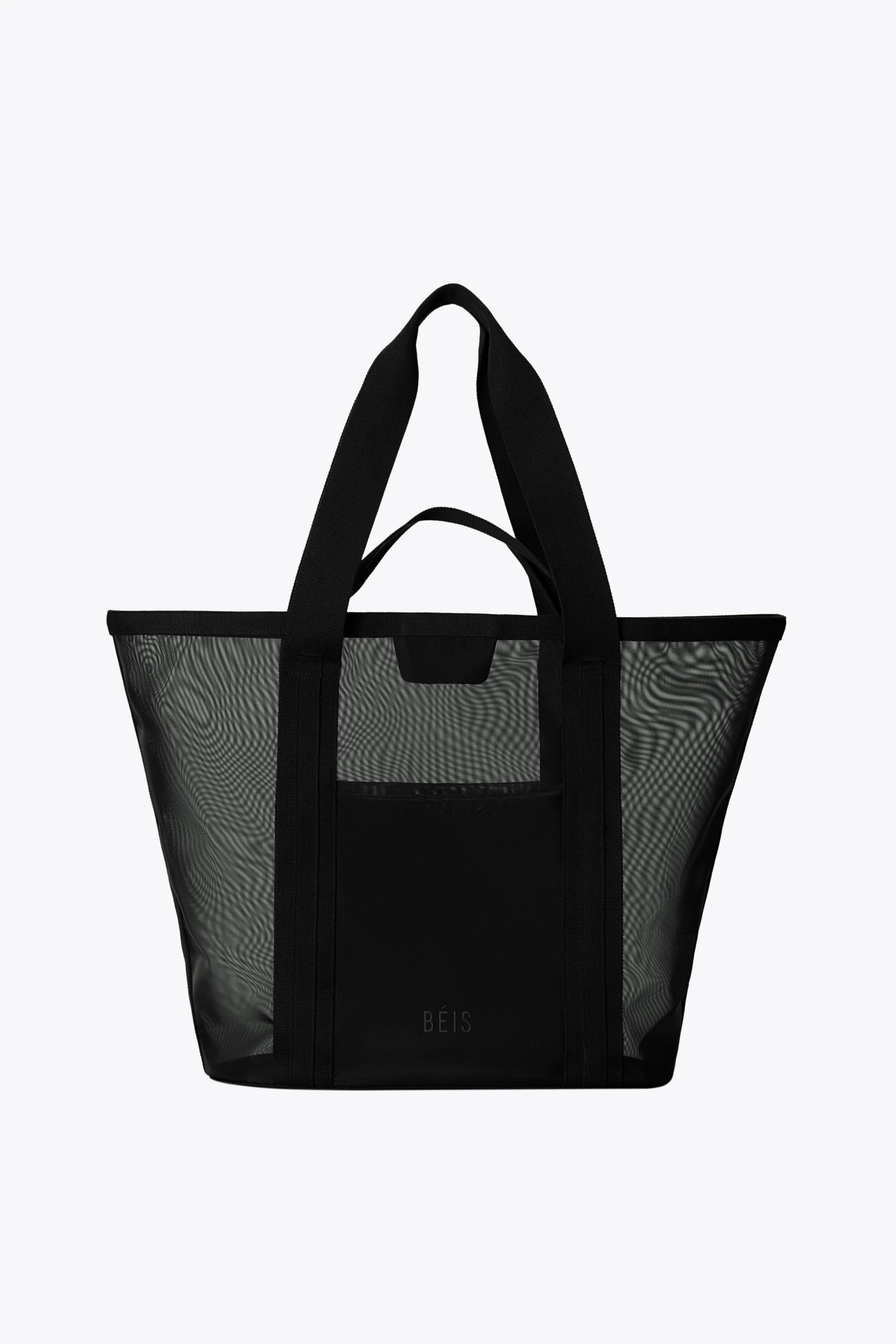 The Mesh Beach Tote in Black