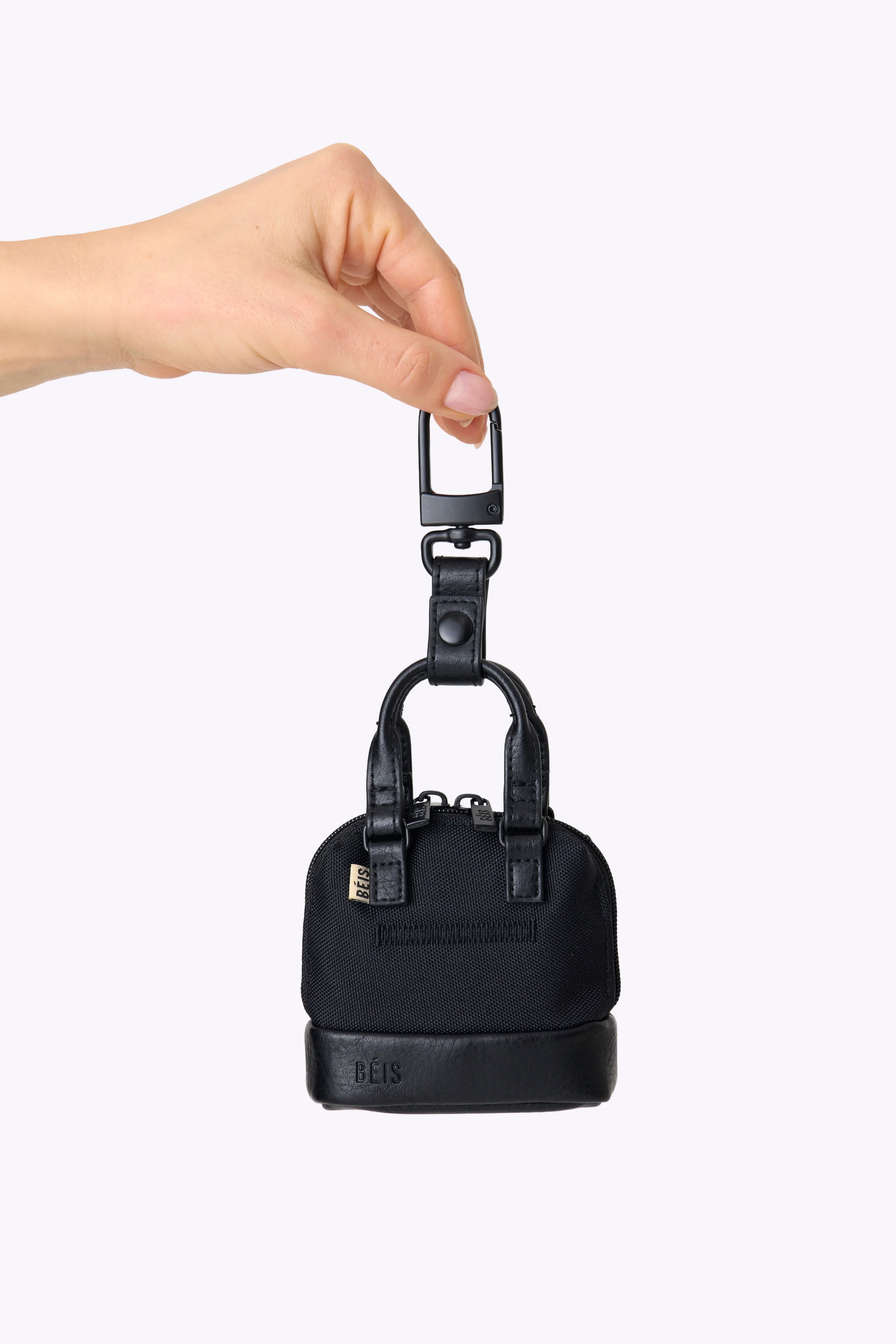 The Micro Weekender Charm in Black