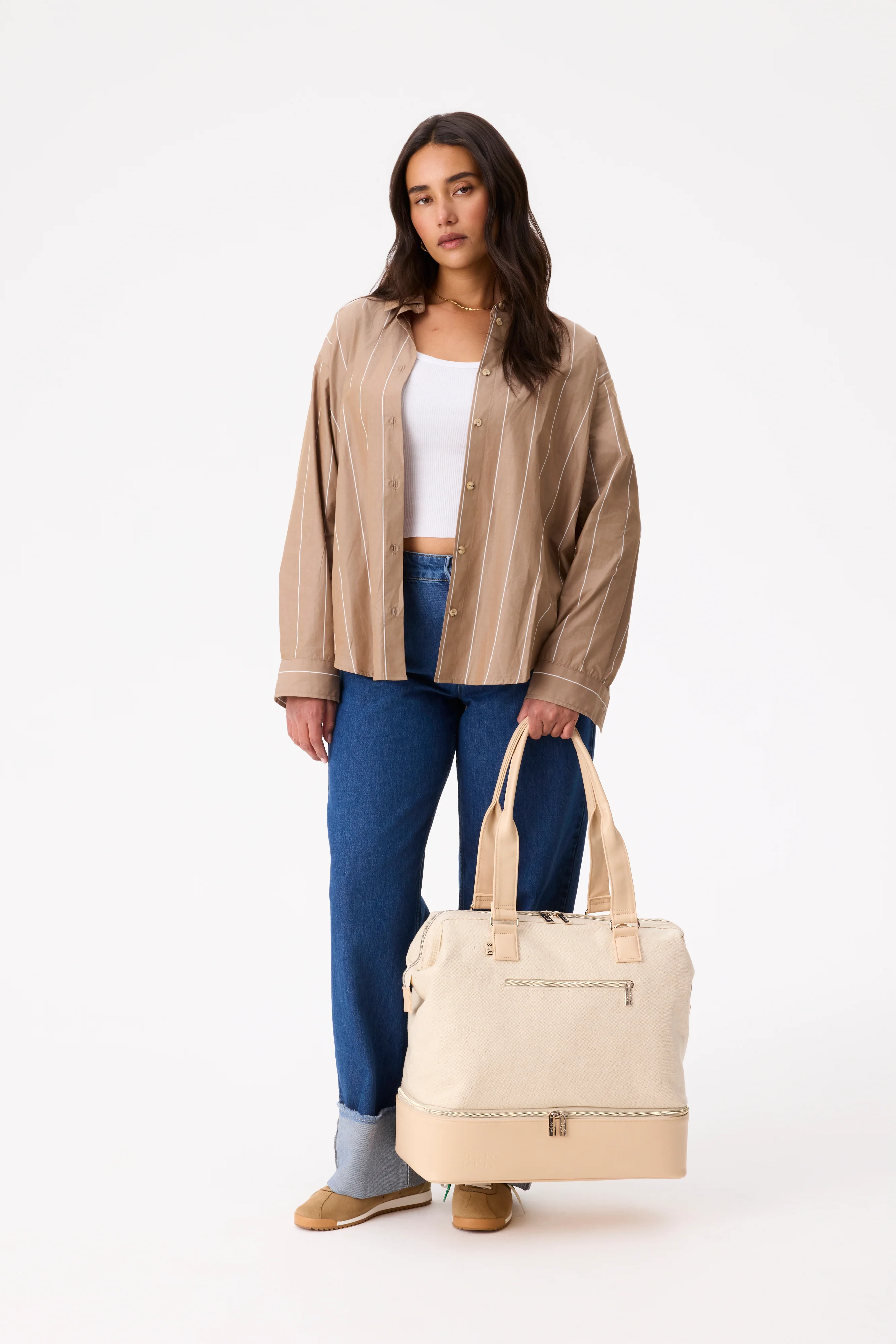 The Mini Weekender in Beige