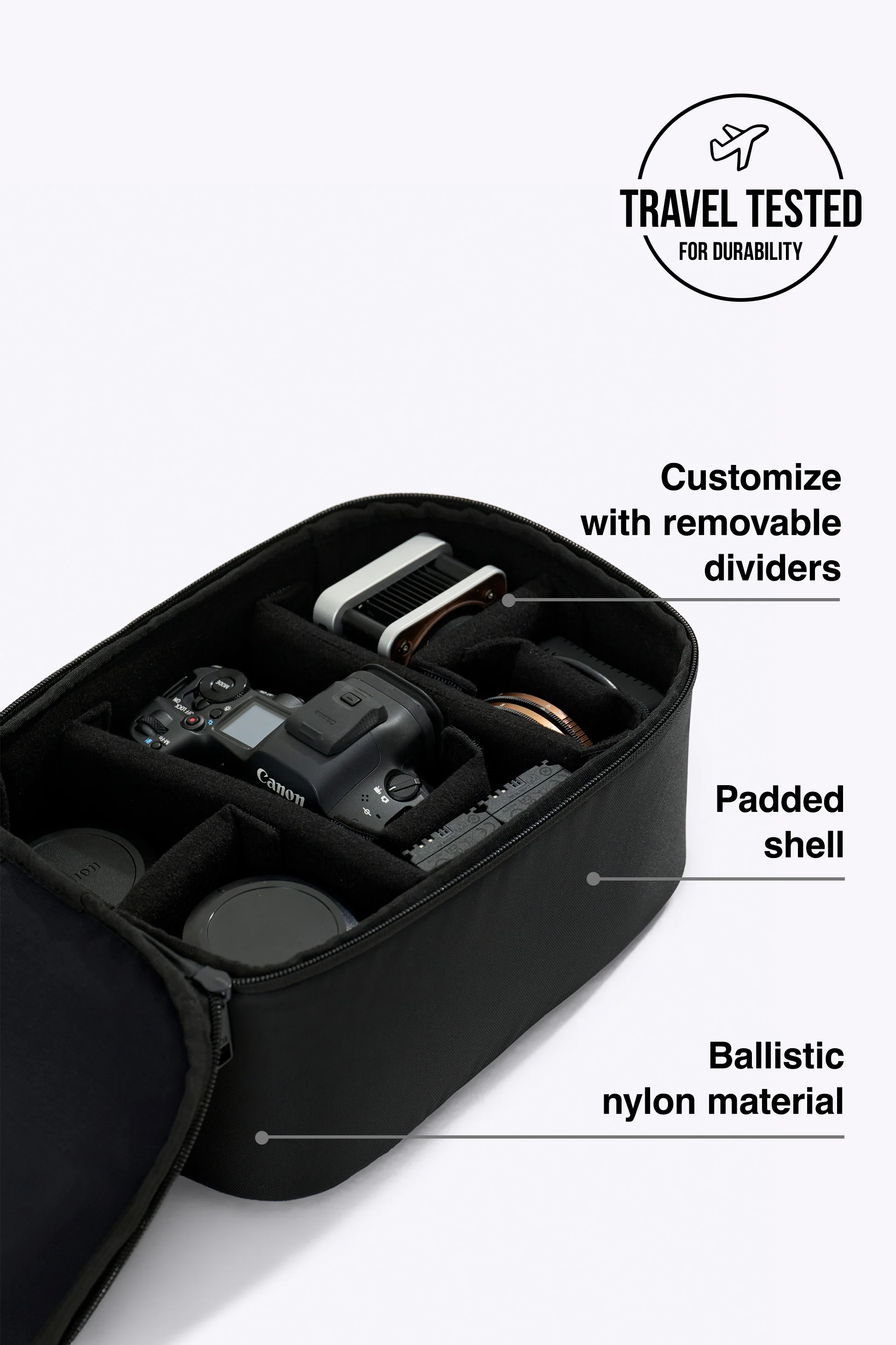 The Camera Gear Insert in Black