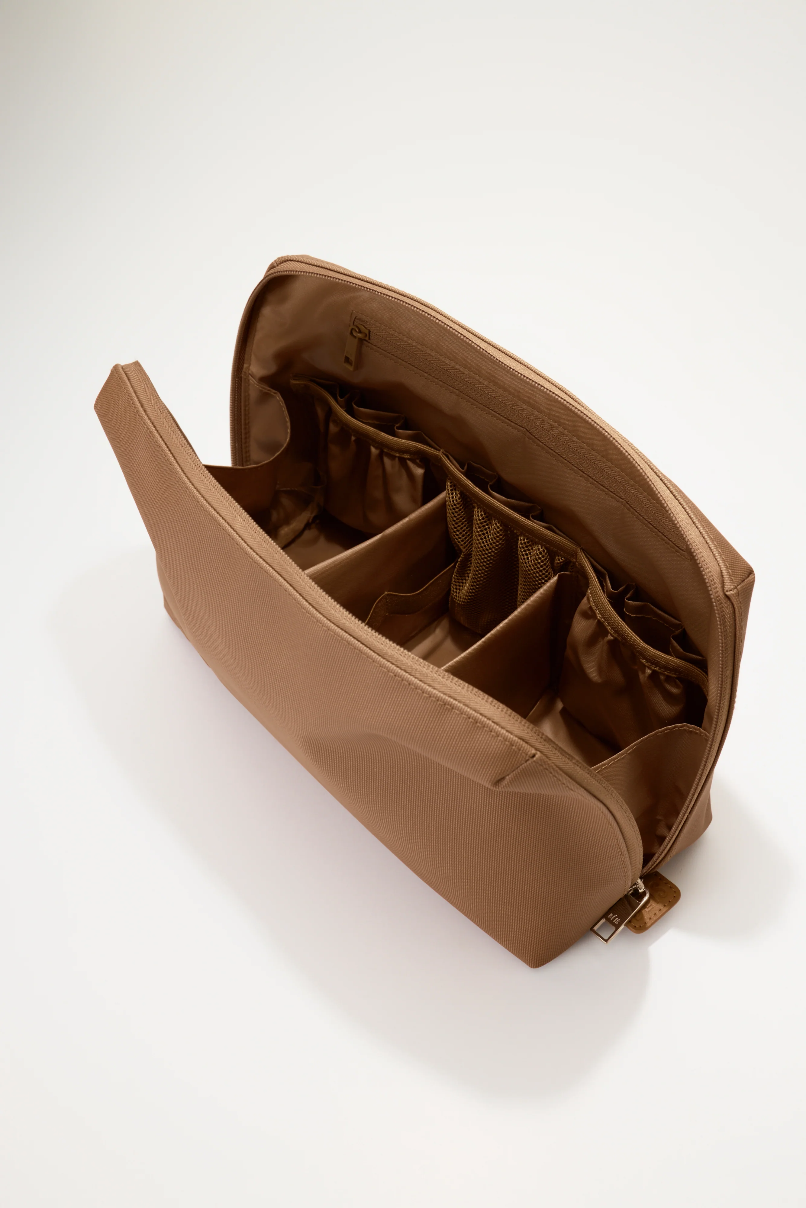 The Large Cosmetic Pouch in Camel