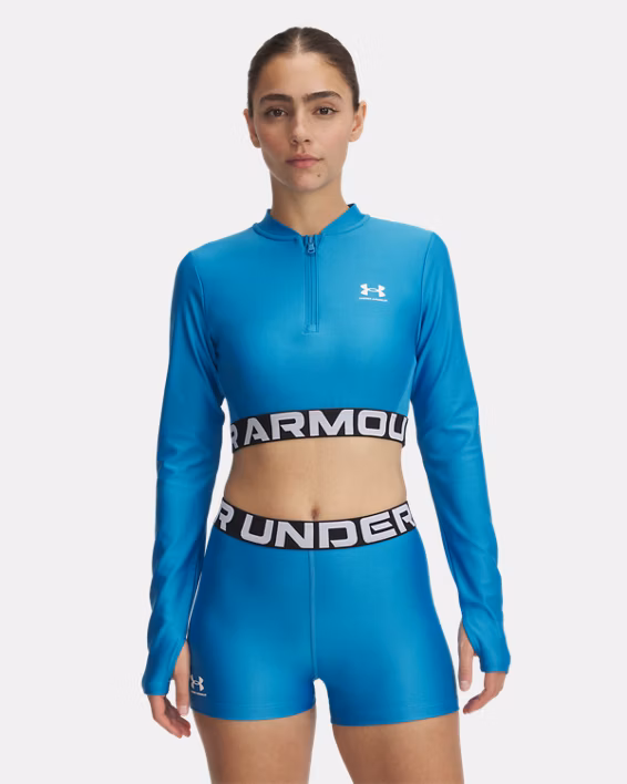 HeatGear® Rib Women's ¼ Zip Long Sleeve