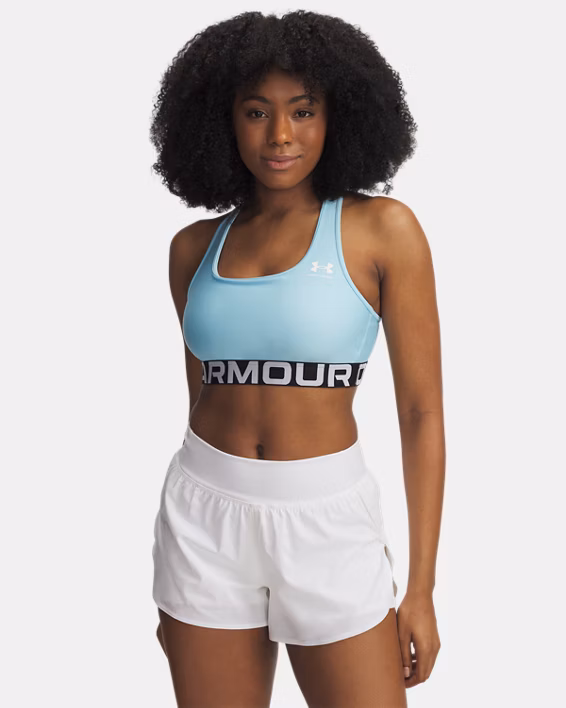 HeatGear® Armour Mid Branded Women's Sports Bra