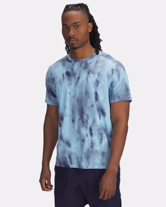 UA Launch Elite Printed Men's Short Sleeve