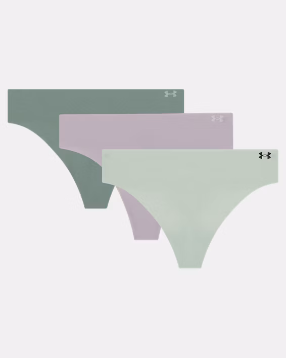 UA Pure Stretch Women's 3-Pack No Show Thong