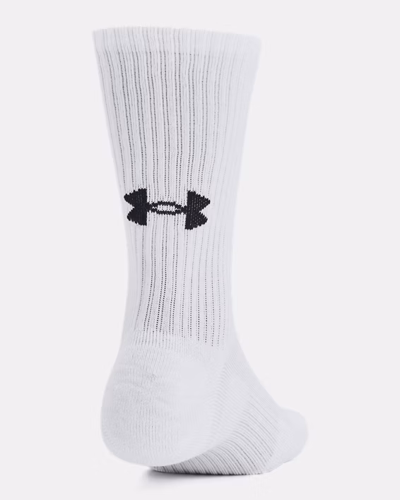 UA Training Cotton Unisex 3-Pack Crew Socks