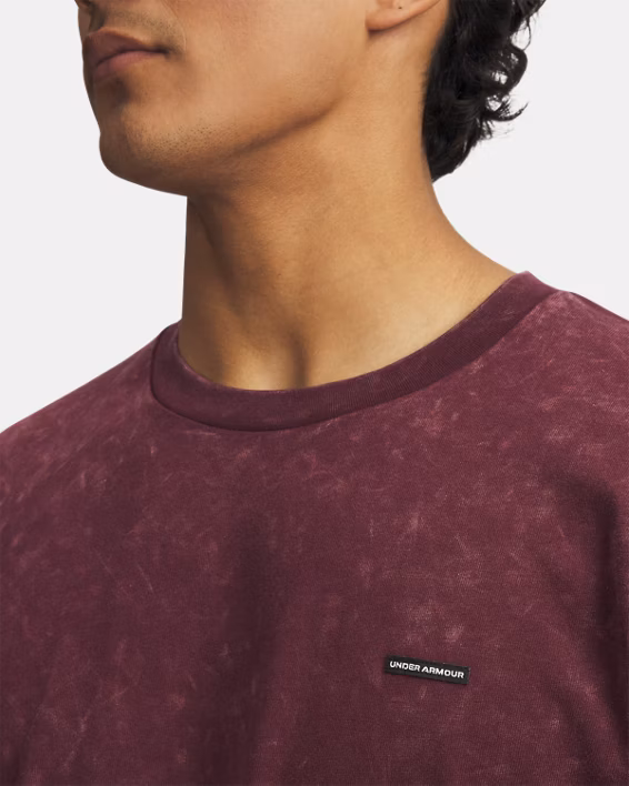 UA Heavyweight Logo Wash Men's Oversized Short Sleeve