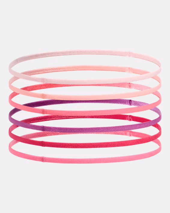 UA Mini Elastic Girls' 6-Pack Headbands