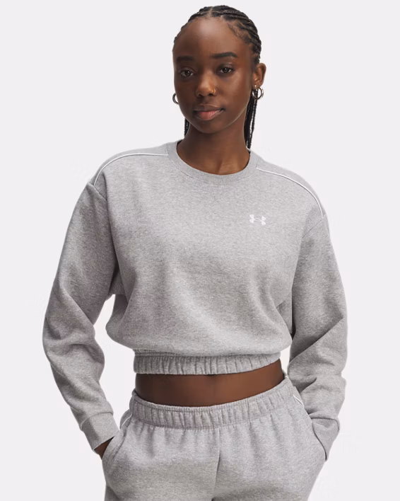 UA Rival Fleece Piped Women's Crew