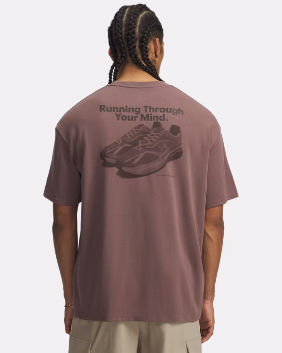 UA Running Shoe Heavyweight Men's Oversized Short Sleeve