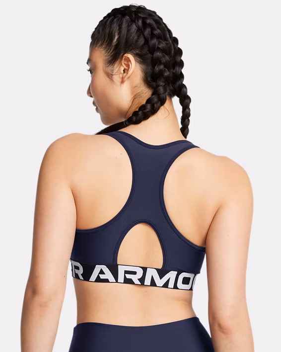 HeatGear® Armour Mid Branded Women's Sports Bra