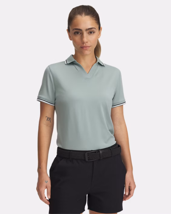 UA Drive Rib Women's Short Sleeve Polo